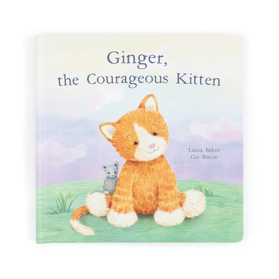 Jellycat Plush Ginger, the Courageous Kitten Book | Jellycat