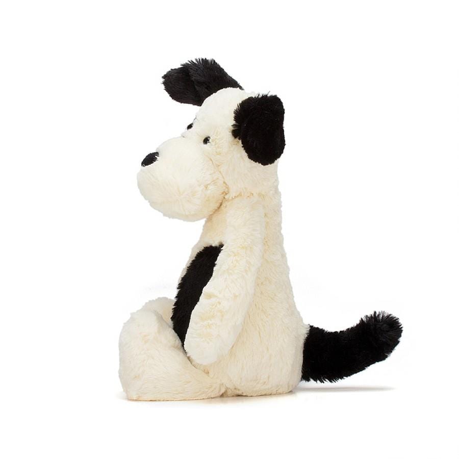 Jellycat Plush Toy Bashful Black and Cream Puppy