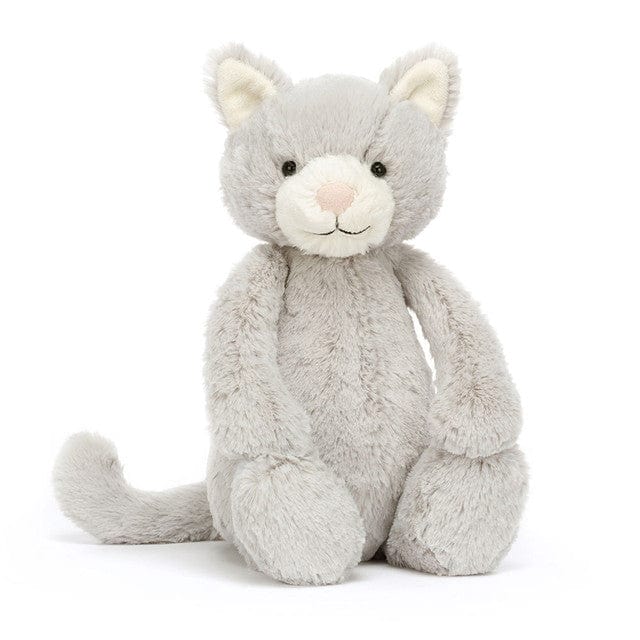 Jellycat Plush Toy Medium Bashful Grey Kitty Original