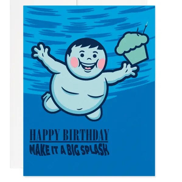 Johnny Cupcakes Card Make a Splash Nirvana Birthday Card