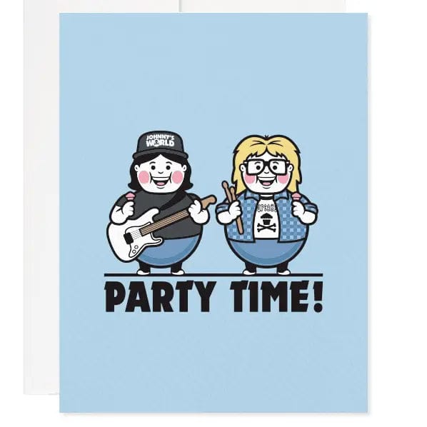 Johnny Cupcakes Card Party Time Wayne's World Birthday Card