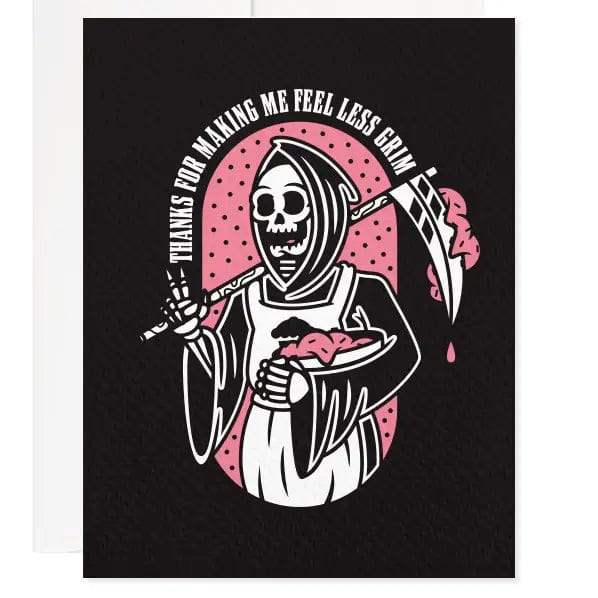 Johnny Cupcakes Card Reaper Thank You Greeting Card