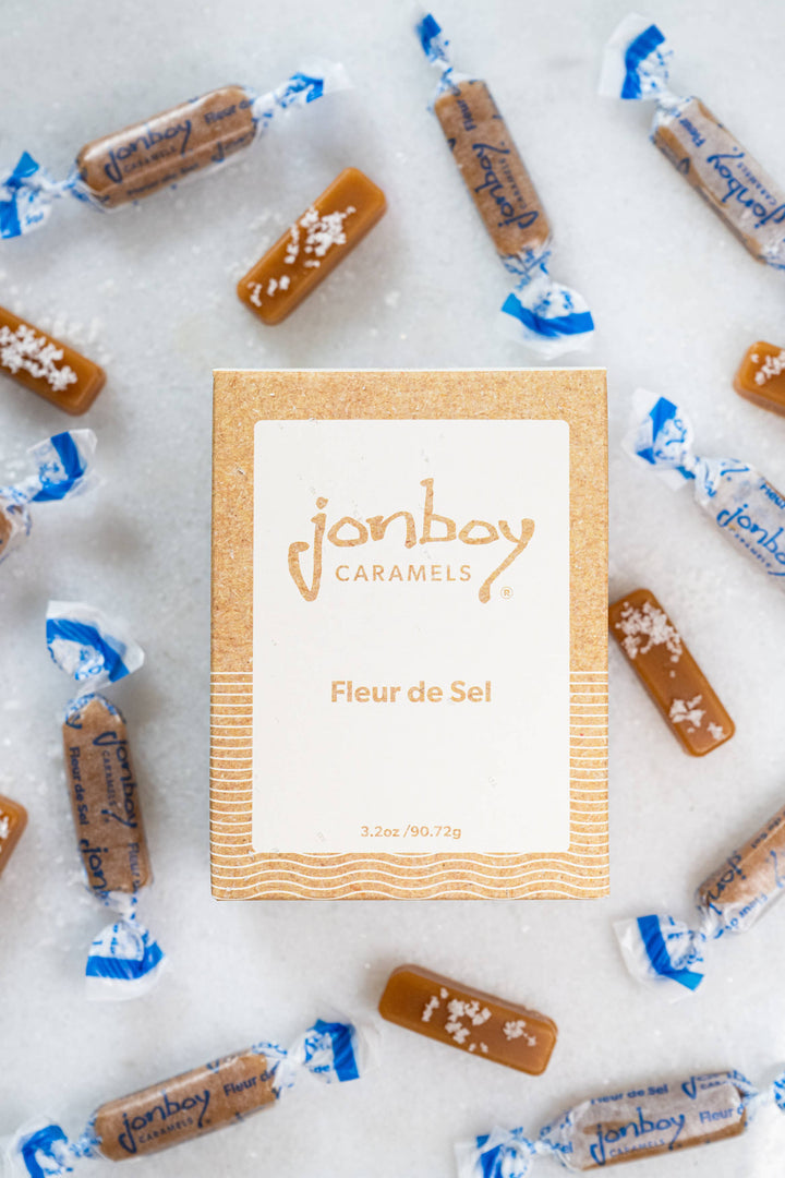Jonboy Caramels Treats Fleur de Sel Caramels - 3.2 oz. Box