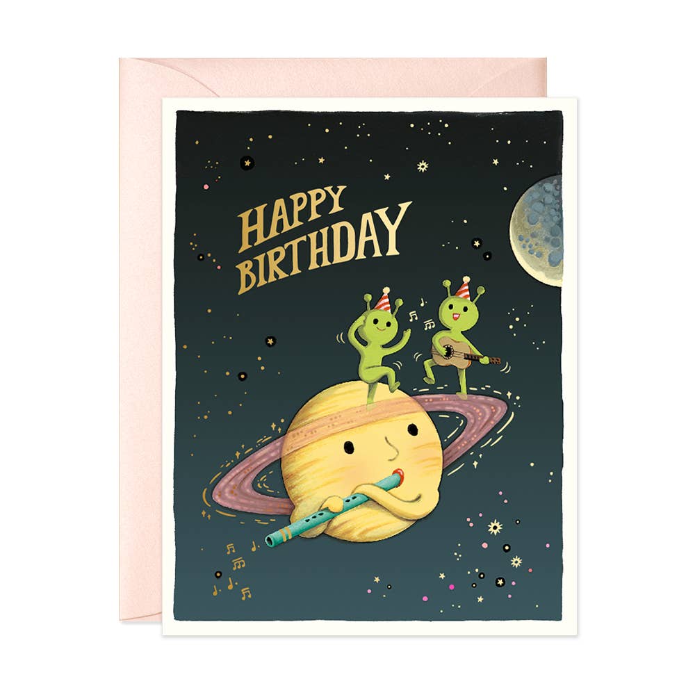 JooJoo Paper Card Cosmic Band Birthday Greeting Card