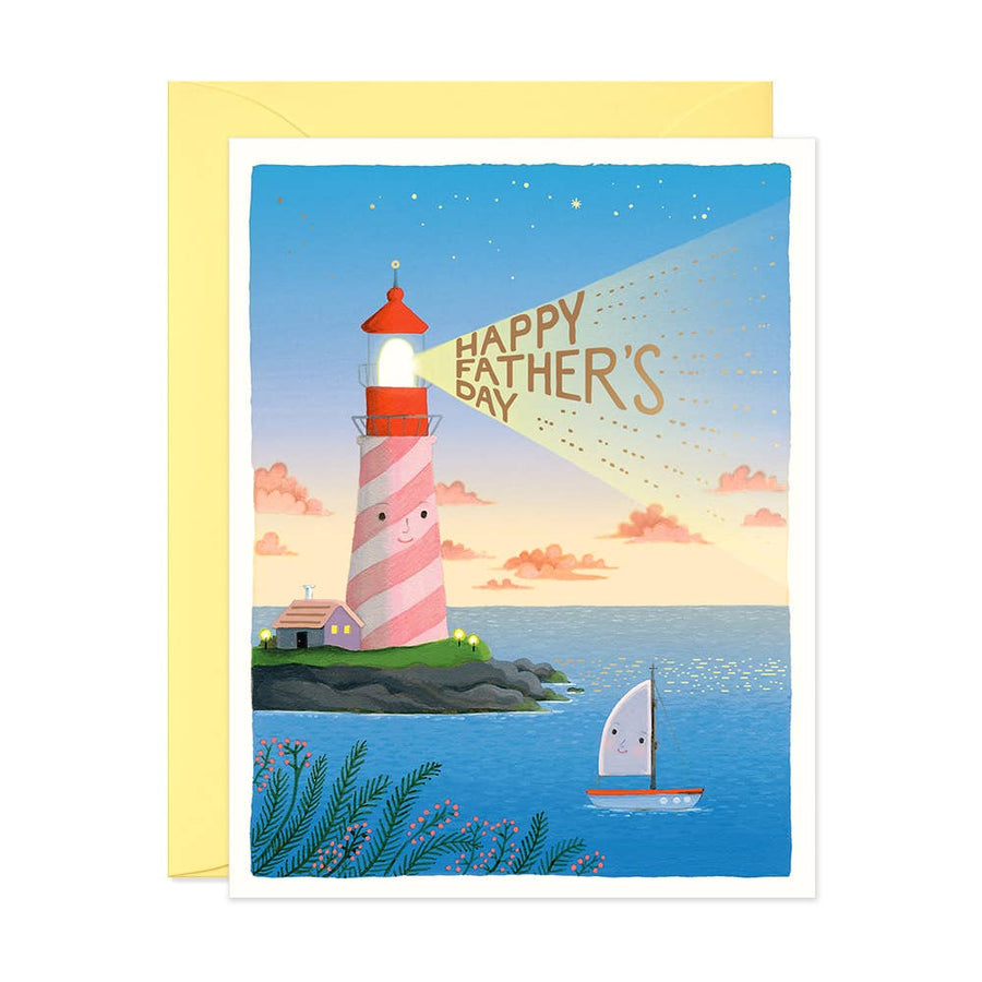 JooJoo Paper Card Father's Day Lighthouse Greeting Card