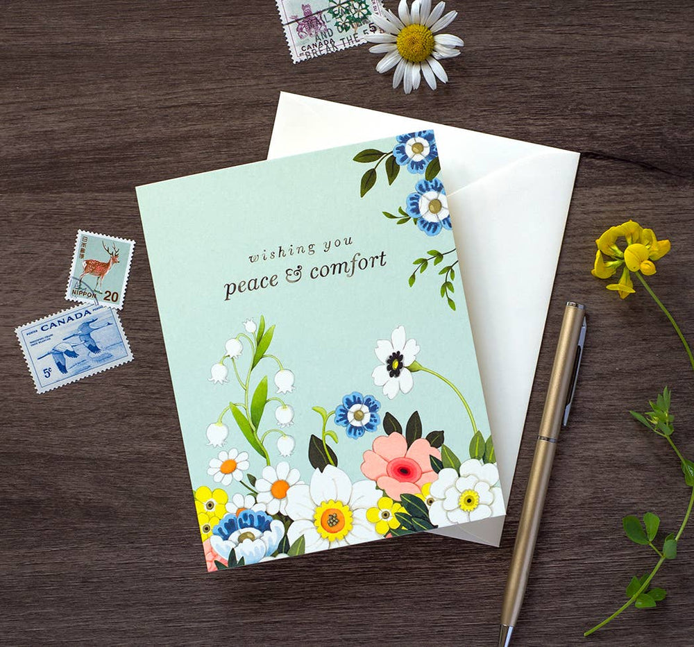 JooJoo Paper Card Serenity in Bloom Greeting Card