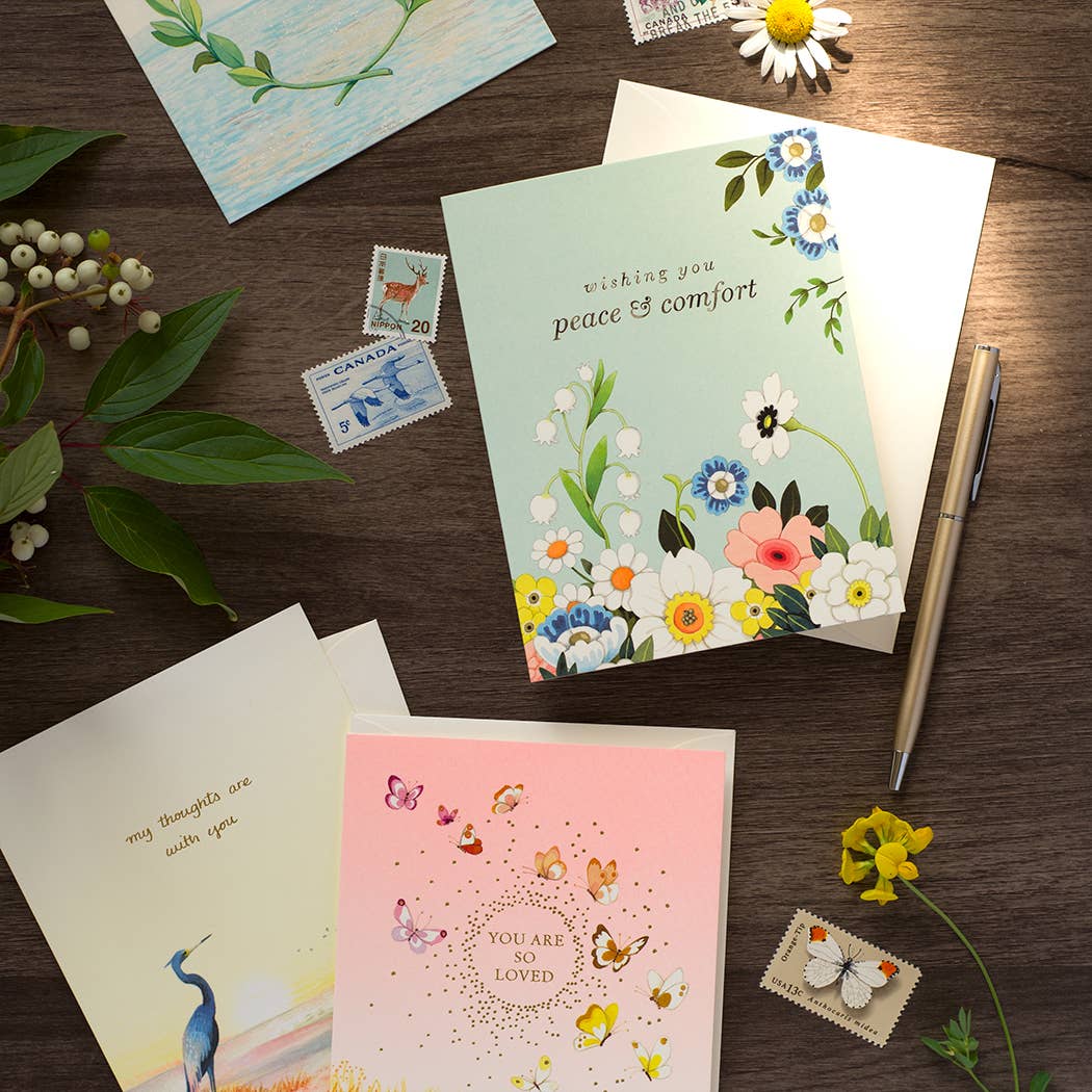 JooJoo Paper Card Serenity in Bloom Greeting Card