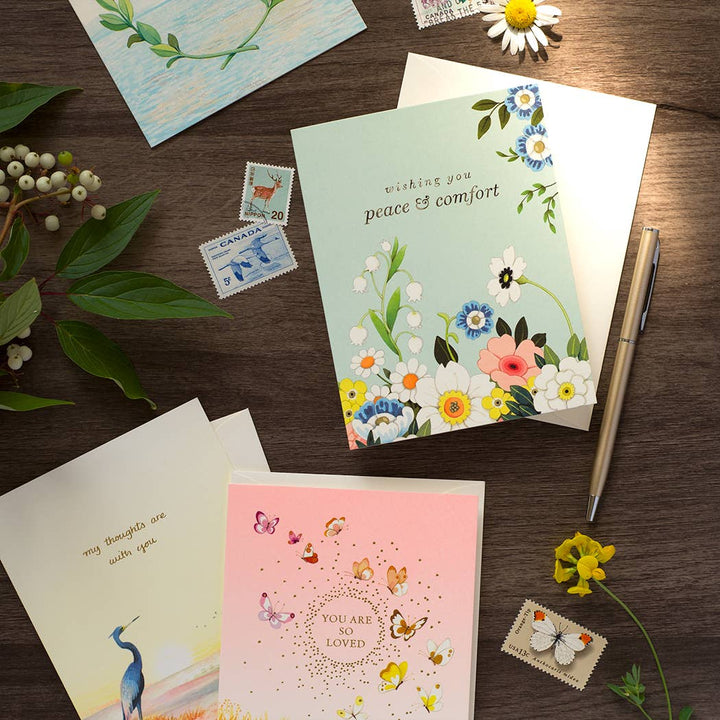 JooJoo Paper Card Serenity in Bloom Greeting Card