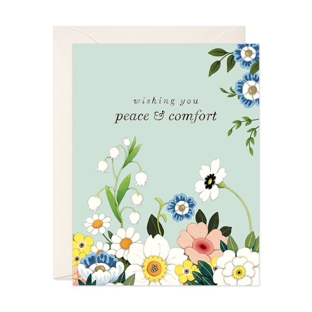 JooJoo Paper Card Serenity in Bloom Greeting Card