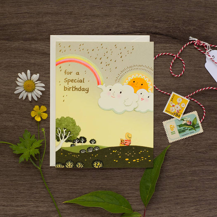 JooJoo Paper Cards Joyful Sky Birthday Greeting Card