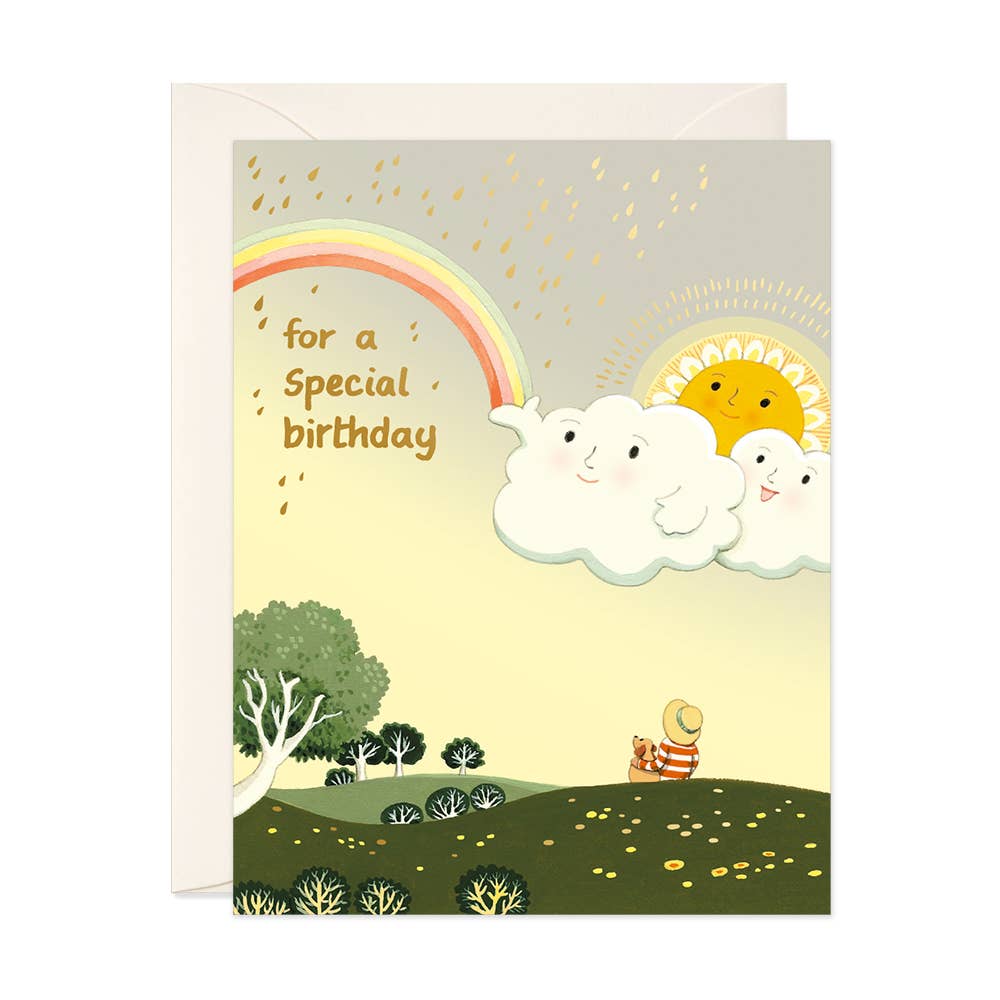 JooJoo Paper Cards Joyful Sky Birthday Greeting Card