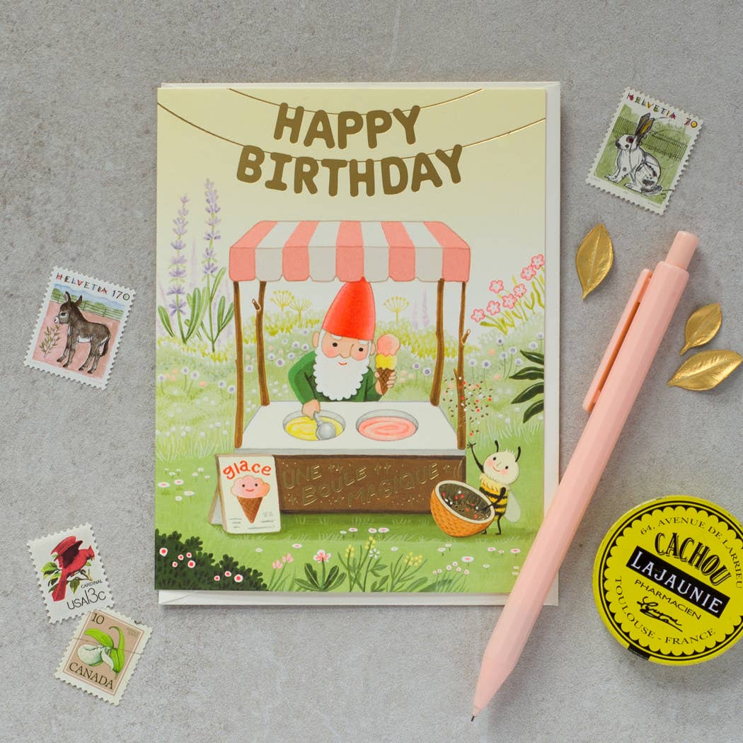 JooJoo Paper Cards Magic Scoops Birthday Greeting Card