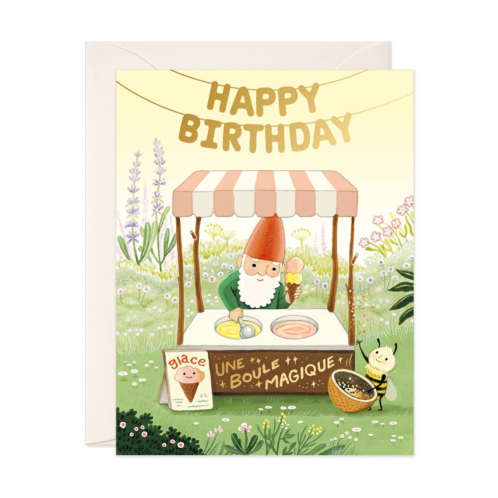 JooJoo Paper Cards Magic Scoops Birthday Greeting Card