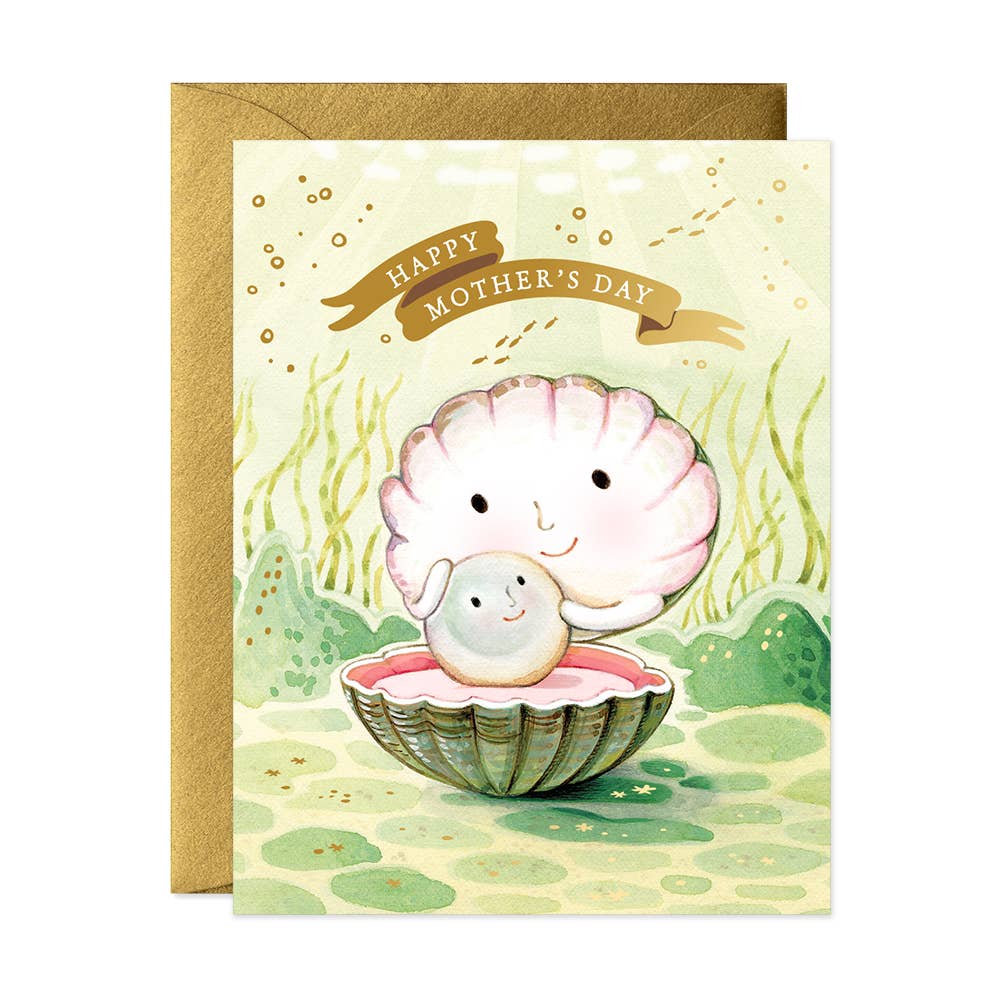 JooJoo Paper Cards Mother of Pearl Greeting Card