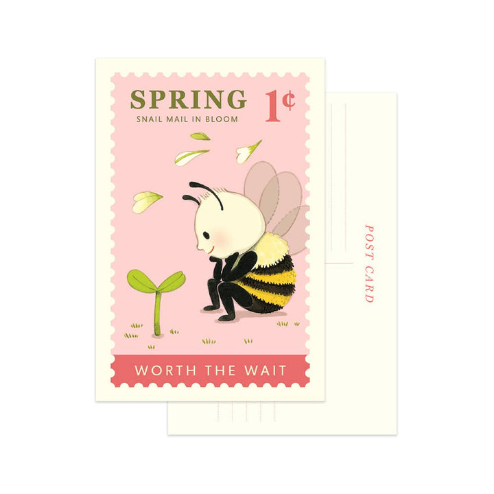 JooJoo Paper Cards Spring Seedling Dance Postcard