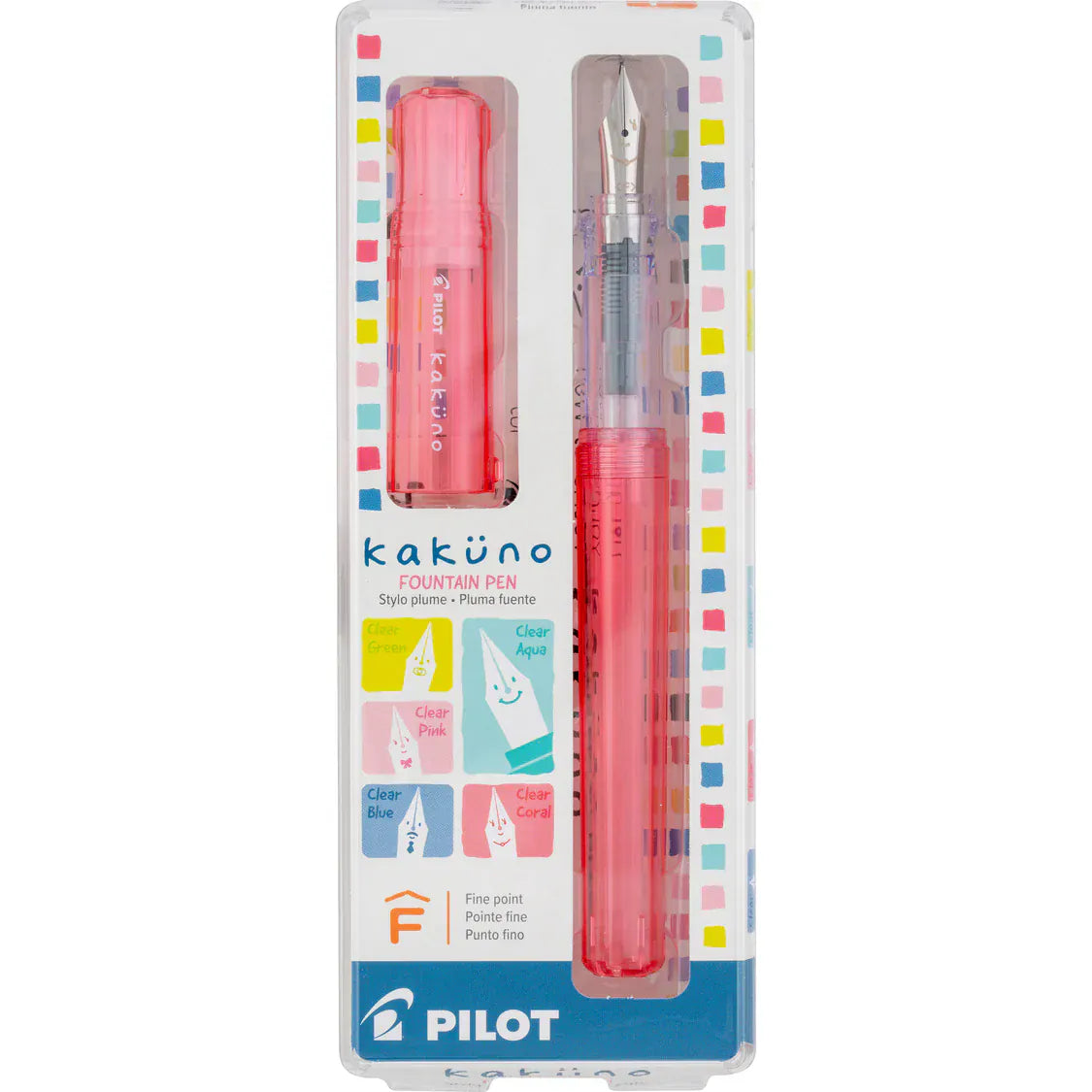 JPT America Paper Kakuno Fountain Pen - Coral