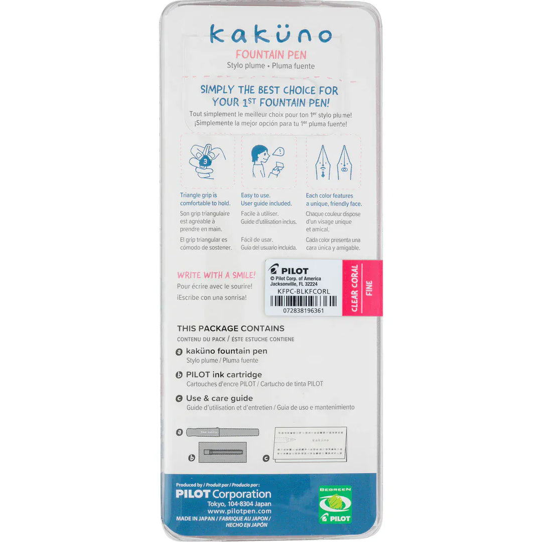 JPT America Paper Kakuno Fountain Pen - Coral