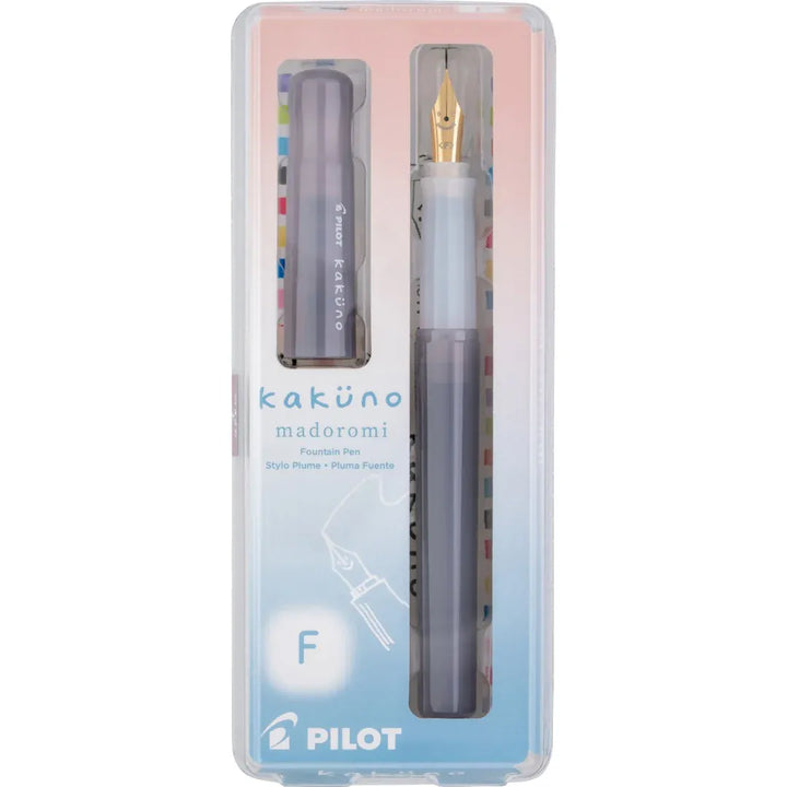 JPT America Paper Kakuno Fountain Pen Madoromi, Grey with Gold Nib