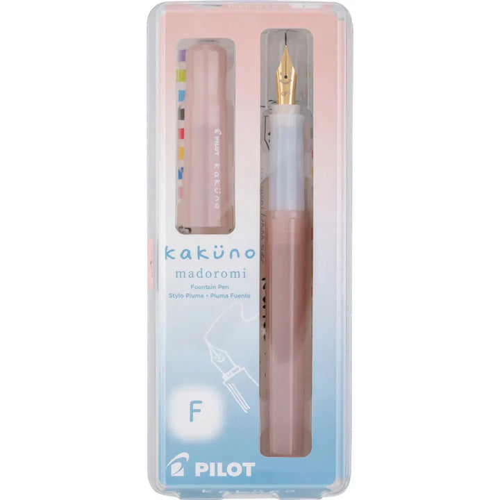 JPT America Paper Kakuno Fountain Pen Madoromi, Light Pink Gold Nib