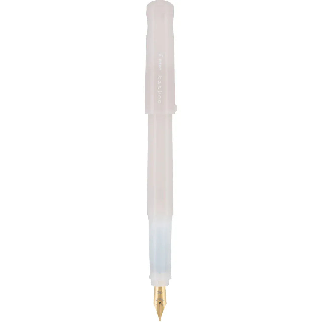 JPT America Paper Kakuno Fountain Pen Madoromi, White with Gold Nib