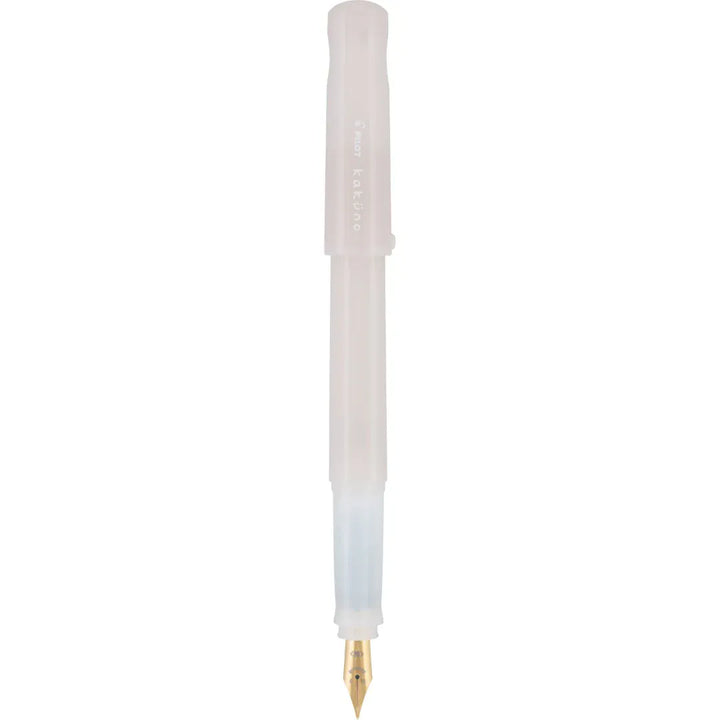JPT America Paper Kakuno Fountain Pen Madoromi, White with Gold Nib