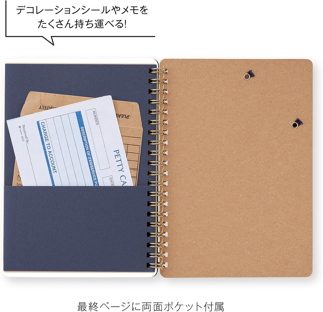 JPT America Paper Kleid 2026 Monthly Eric x Kleid B6 Ring Diary, White