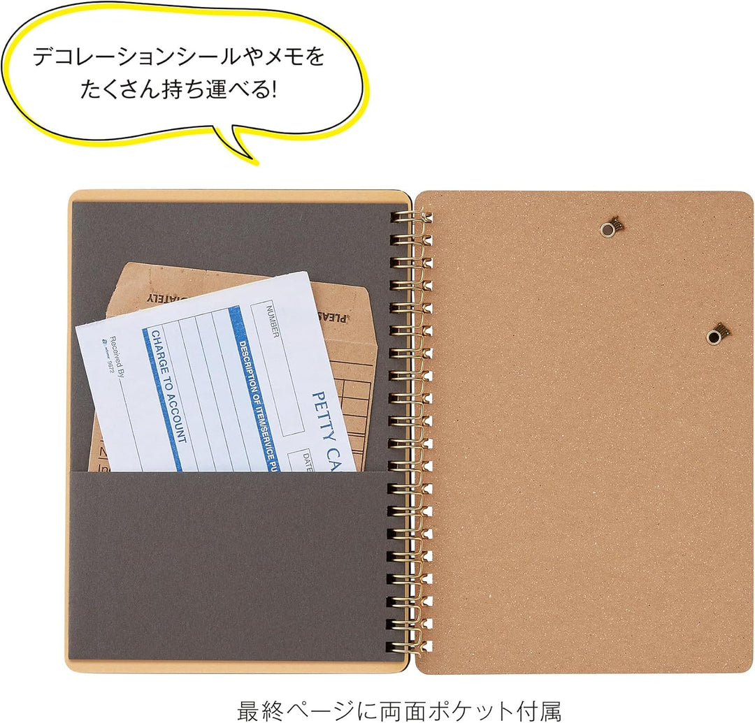 JPT America Paper Kleid Kraft Work Diary B6 - Charcoal