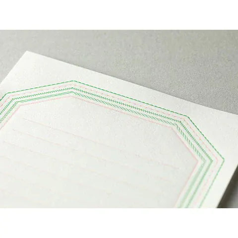 JPT America Paper Letterpress Pink Frame Stationery Set