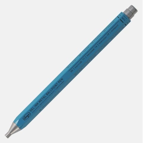 JPT America Pen Mark's Days Gel Metal Ballpoint Pen - Blue
