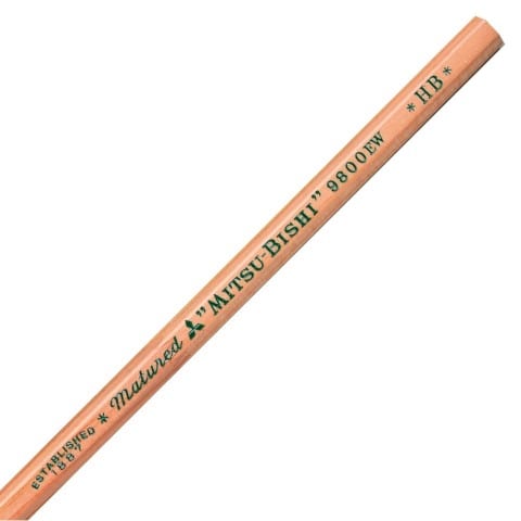 JPT America Pencil Mitsubishi Recycled Pencils 9800EW HB (12 pencils)