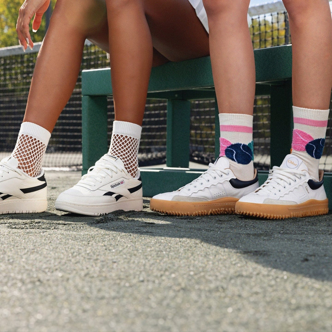 K. Bell Socks Women's Fuzzy Tennis Crew Socks