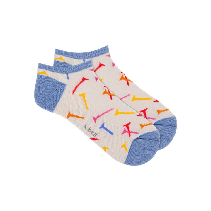 K. Bell Socks Women's Scattered Tees No Show Socks