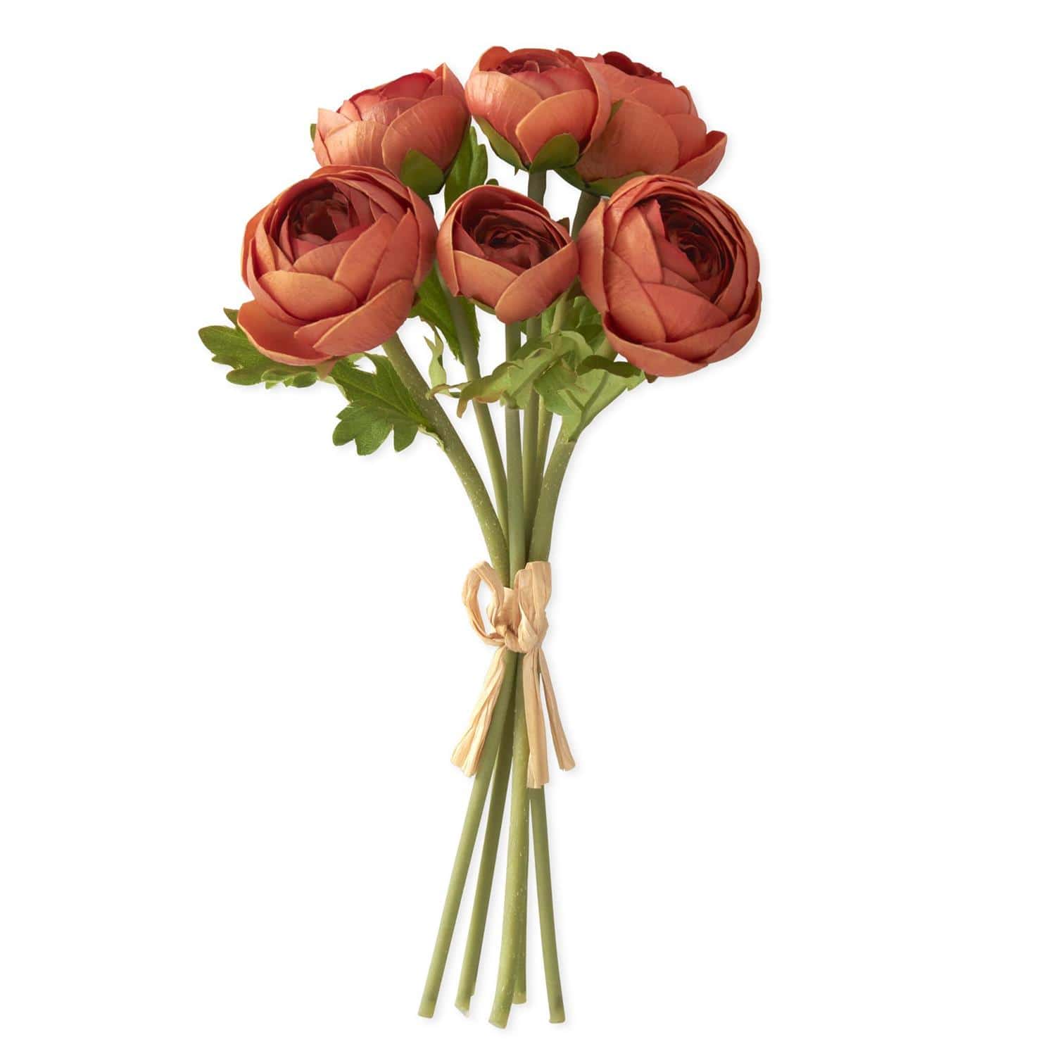 K&K Interiors Home Dark Orange Ranunculus Bundle