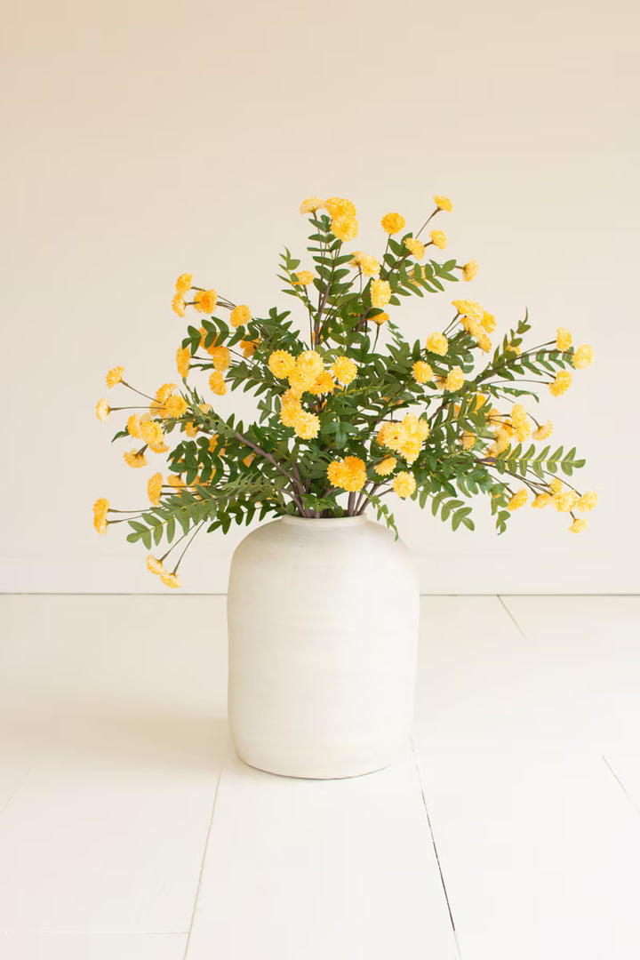 Kalalou Home Faux Yellow Botanical Stems