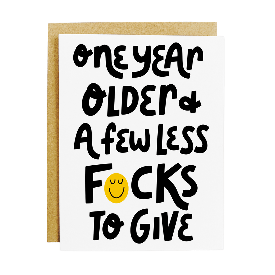 KANDS.CO Cards Less F*cks Birthday Card