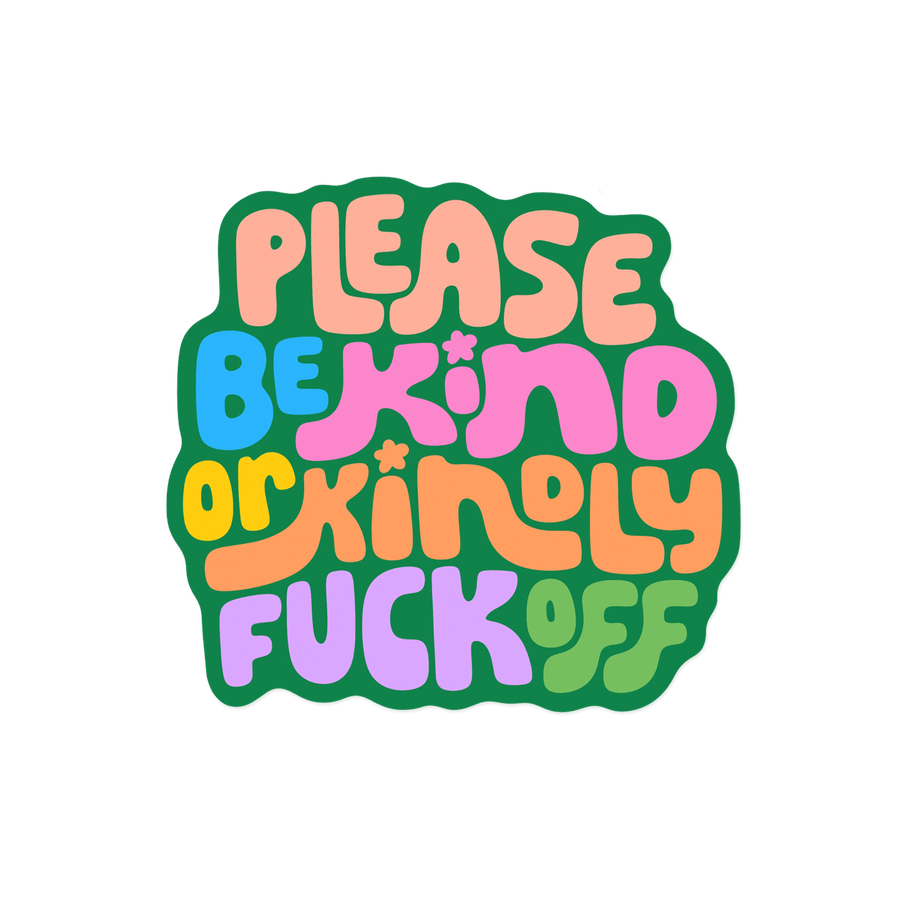 KANDS.CO Cards Please Be Kind Sticker