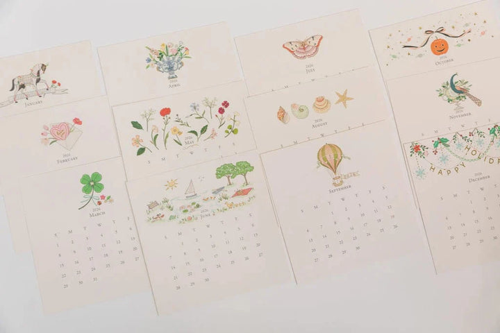 Karen Adams Designs Paper 2026 Classic Desk Calendar Refill