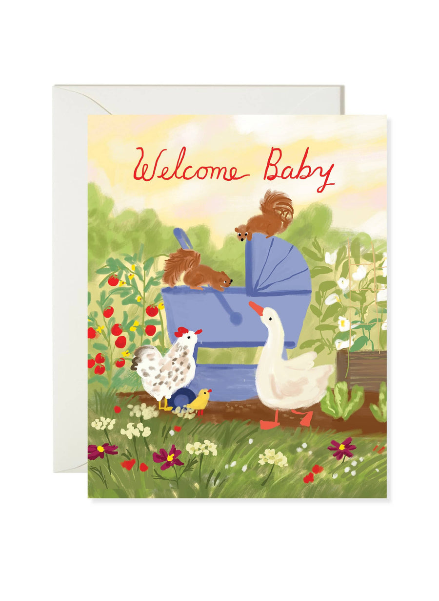 Karen Schipper Cards Farm Baby Card - Sweet Farm Baby Card