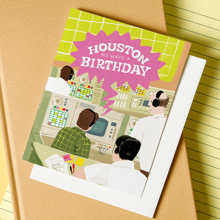 Karen Schipper Cards Houston, We Have a Birthday – Funny Space Birthday Card