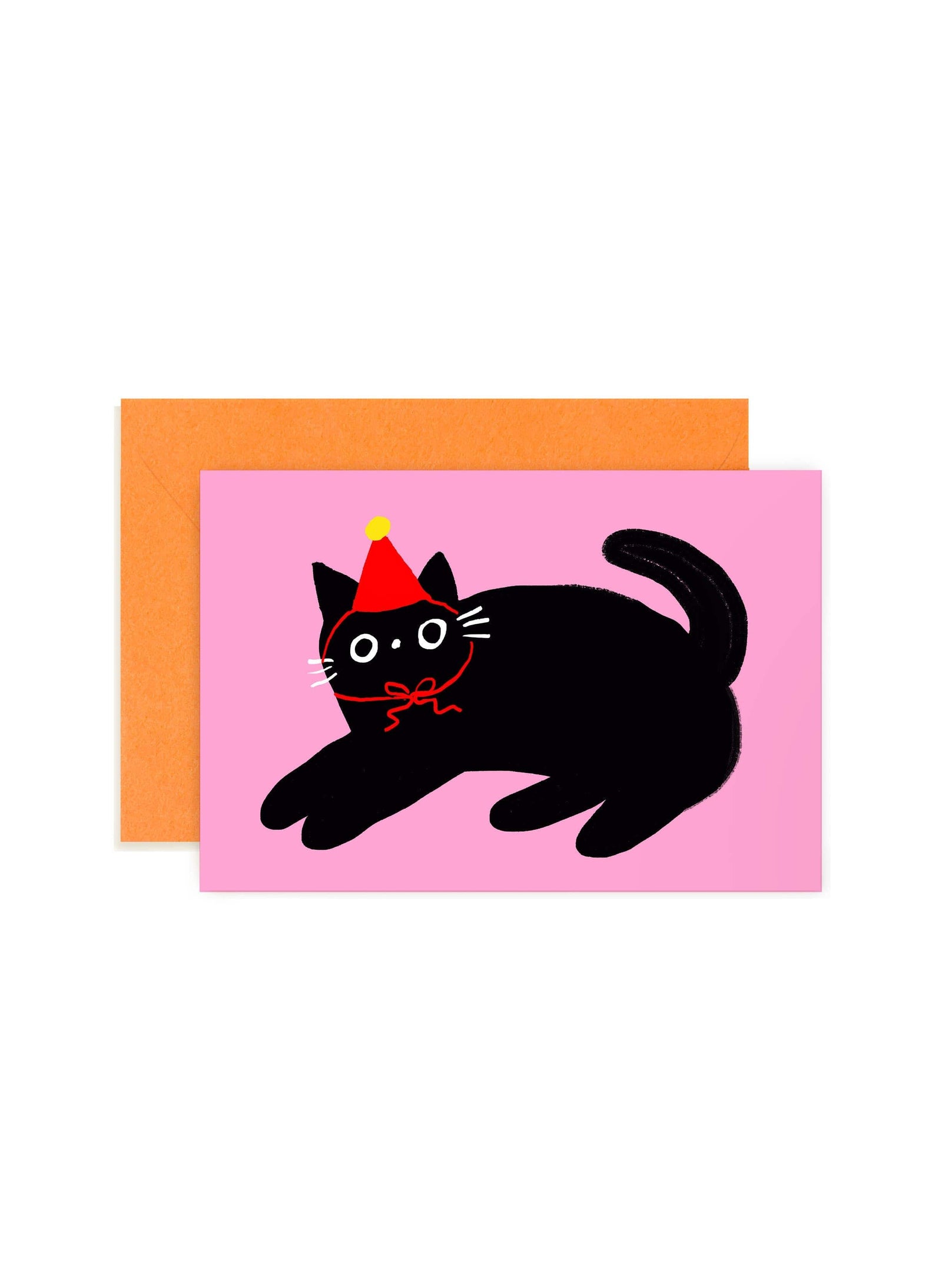Karen Schipper Cards Party Cat  - Mini Note Card