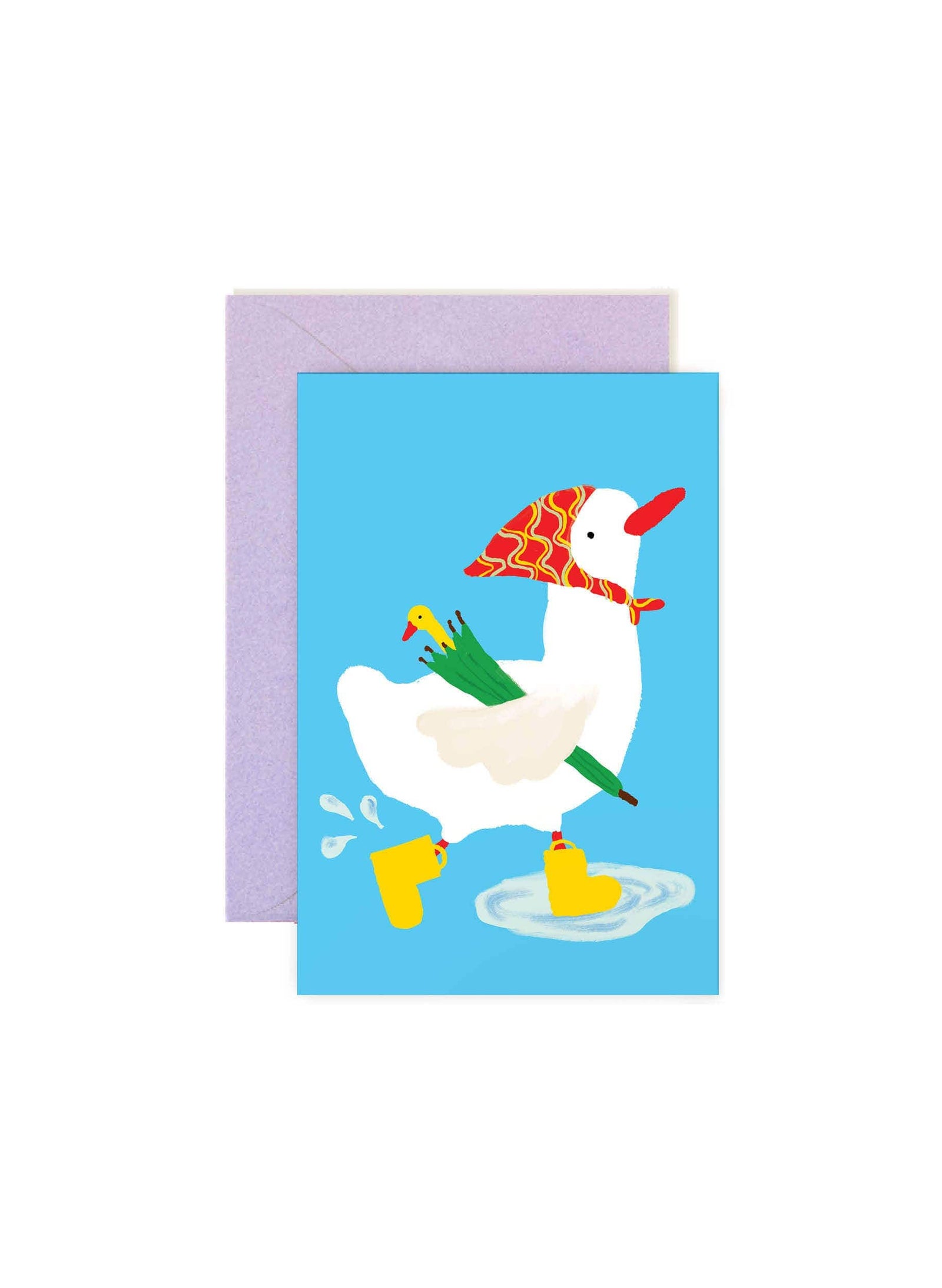 Karen Schipper Cards Rainy Duck Mini Note Card