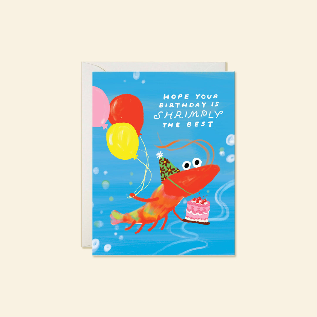 Karen Schipper Cards Shrimp Birthday – Funny Coastal Greeting Card