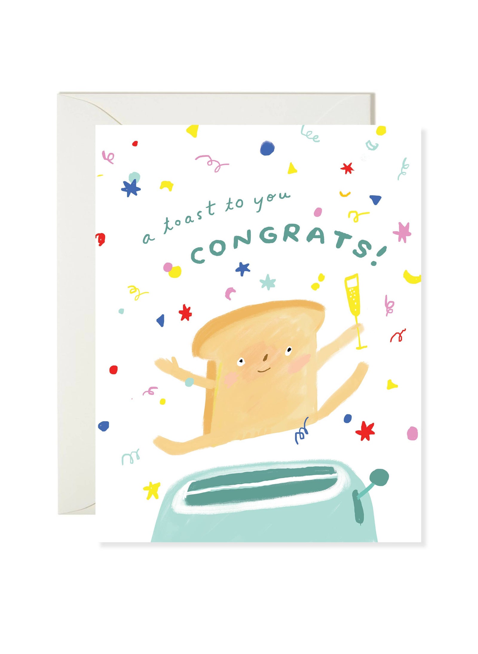 Karen Schipper Cards Toast Congrats Card