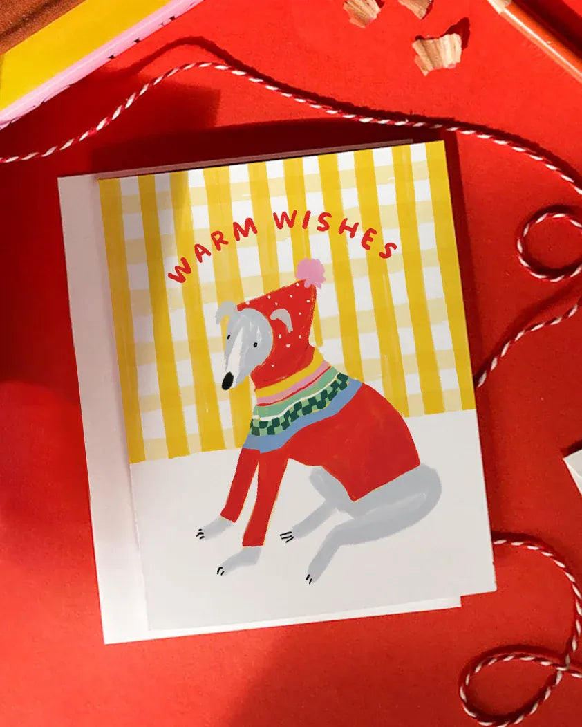 Karen Schipper Holiday Warm Whippet Holiday Card Boxed Set
