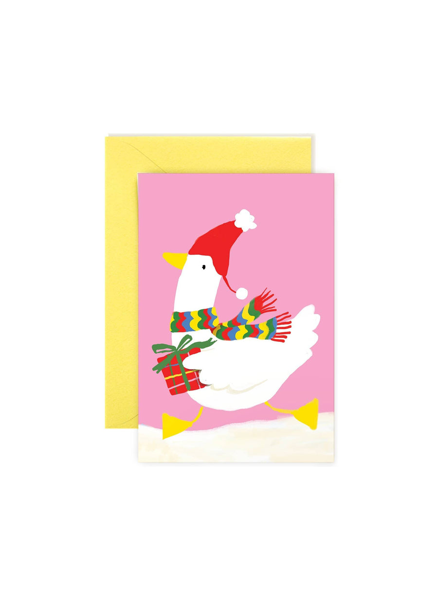 Karen Schipper Holiday Winter Duck Mini Note Card