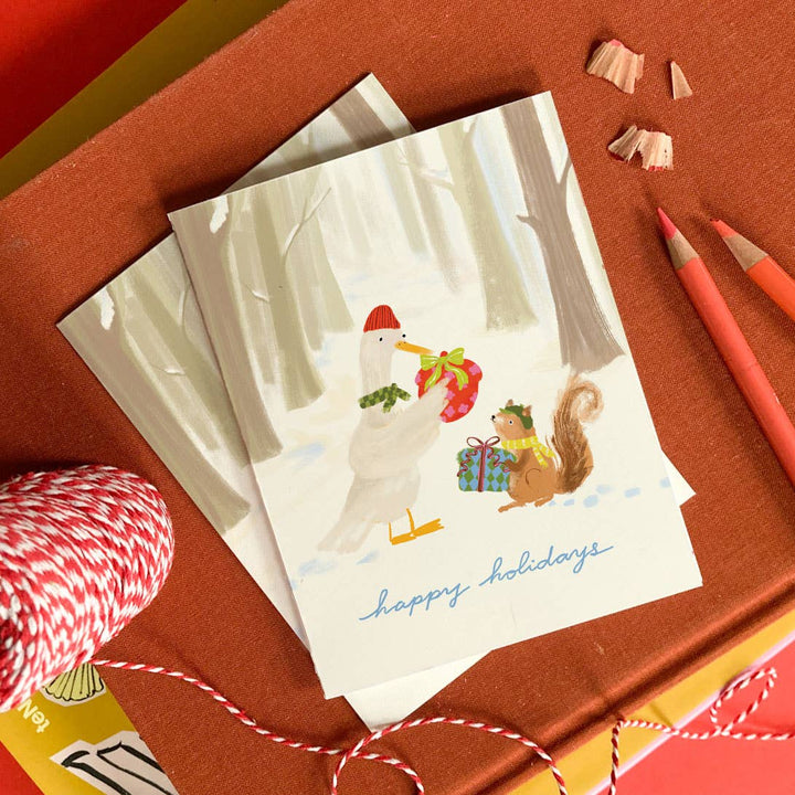 Karen Schipper Holiday Woodland Gift Exchange Boxed Set