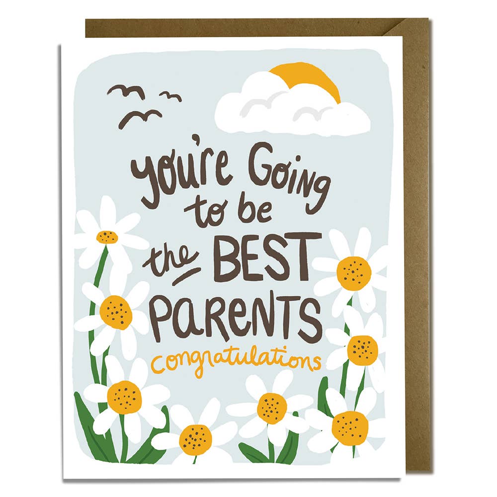 Kat French Design Card Best Parents Baby Card