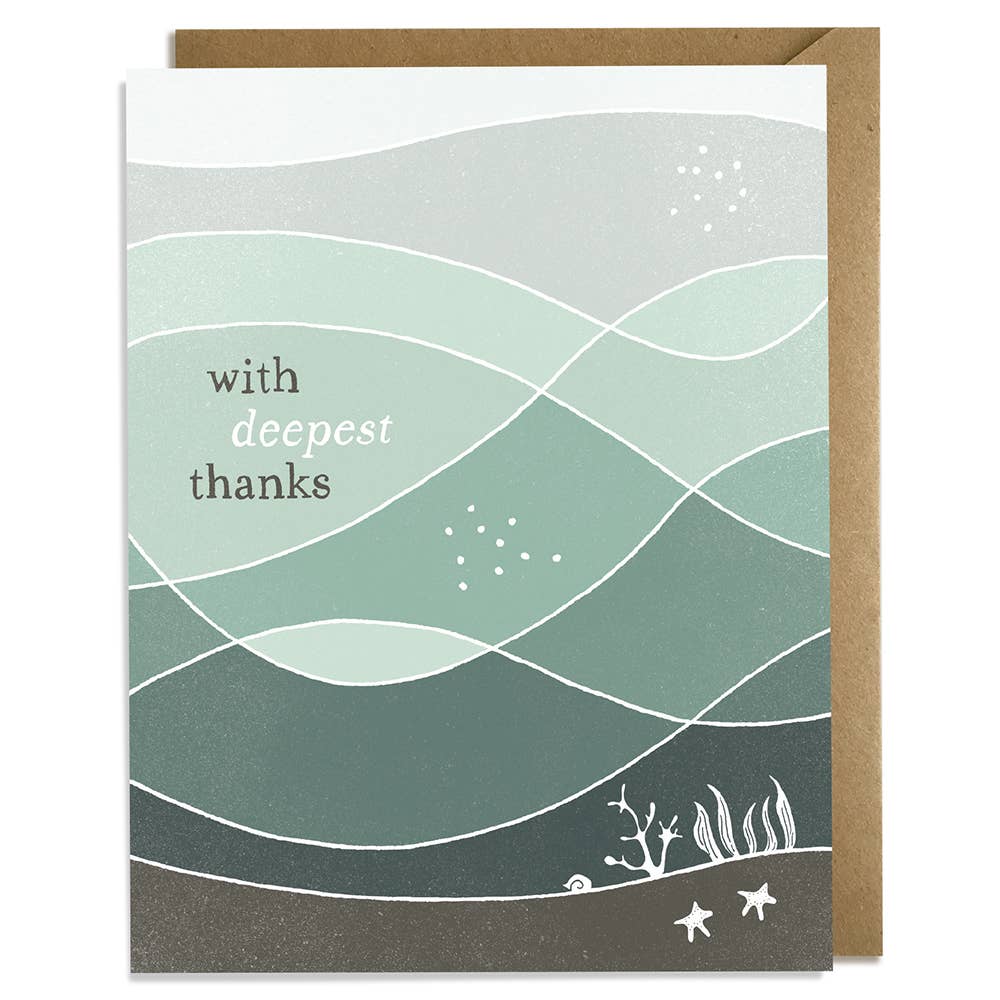 Kat French Design Card Deepest Thanks Card