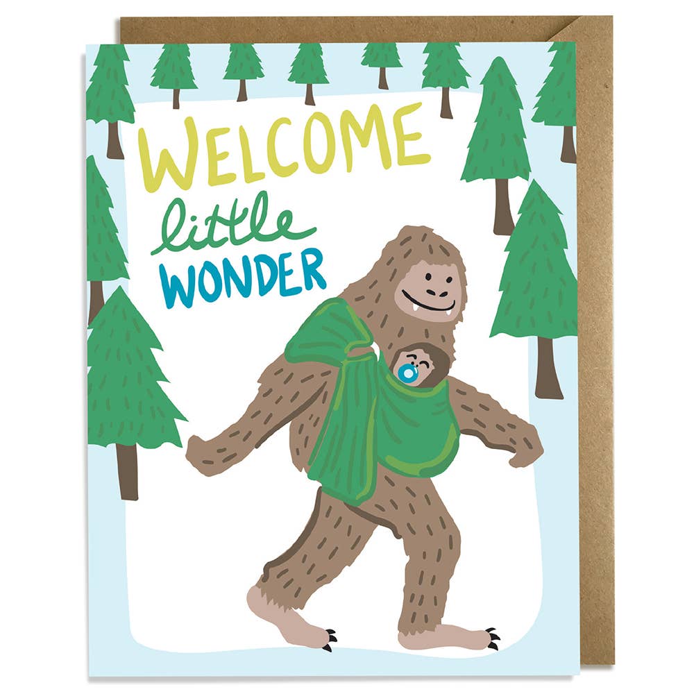 Kat French Design Card Welcome Wonder