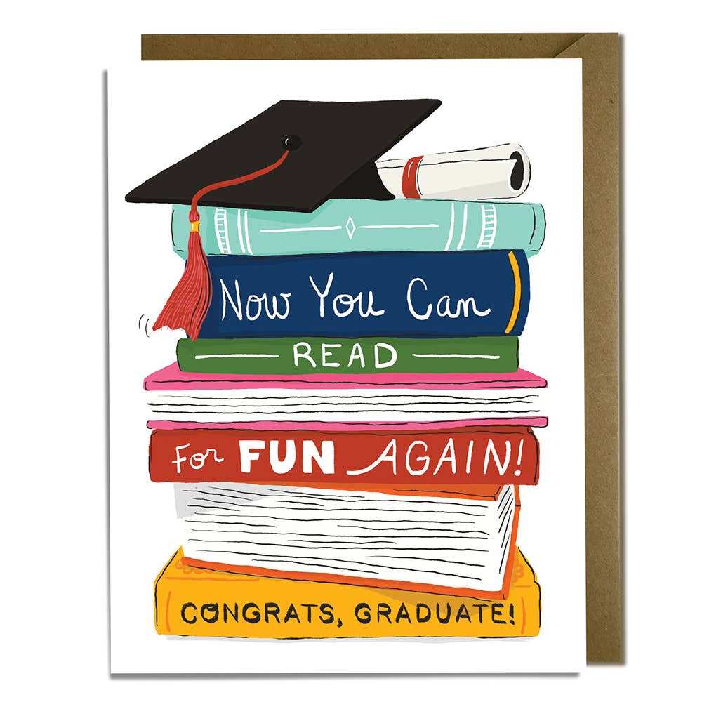 Kat French Design Cards Book Lovers -  Graduation Card